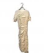 MAISON SPECIALメゾンスペシャル）の古着「Shirring One-piece Dress」｜ホワイト