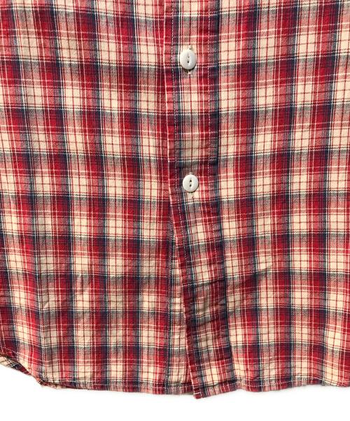 RRL（ダブルアールエル）RRL (ダブルアールエル) チェックウエスタンシャツ レッド サイズ:Mの古着・服飾アイテム