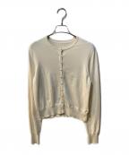 FRAY IDフレイ アイディー）の古着「シルクブレンドベーシックカーディガン」｜アイボリー