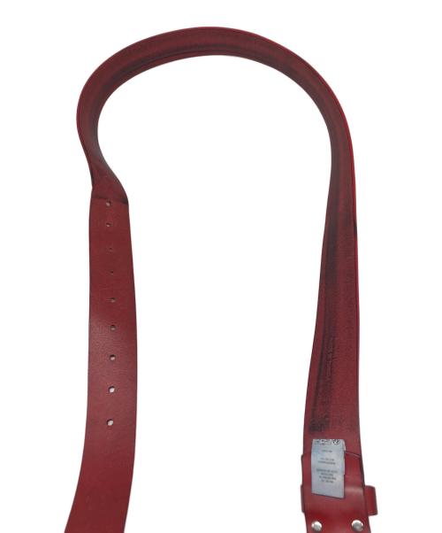 SUPREME（シュプリーム）SUPREME (シュプリーム) repeat leather belt レッドの古着・服飾アイテム
