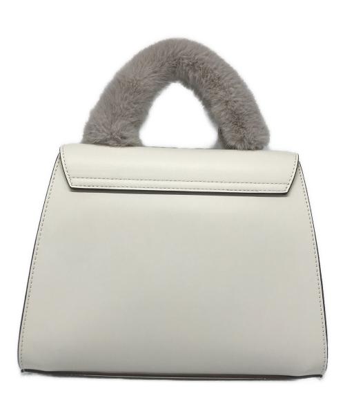 JILL BY JILLSTUART（ジル バイ ジルスチュアート）JILL BY JILLSTUART (ジル バイ ジルスチュアート) wink J ワンハンドル2wayフェイクファーバッグ ホワイトの古着・服飾アイテム