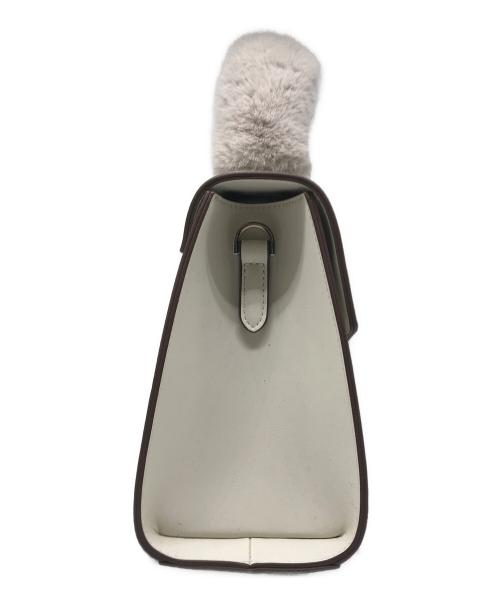 JILL BY JILLSTUART（ジル バイ ジルスチュアート）JILL BY JILLSTUART (ジル バイ ジルスチュアート) wink J ワンハンドル2wayフェイクファーバッグ ホワイトの古着・服飾アイテム