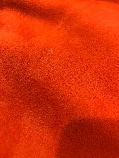 SILENCE（サイレンス）SILENCE (サイレンス) ゴートスエードフードブルゾン オレンジ サイズ:48の古着・服飾アイテム