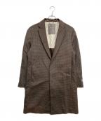 nano・universeナノ・ユニバース）の古着「SUPER140'sメルトンチェスターコート」｜ブラウン
