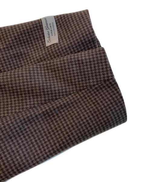 nano・universe（ナノ・ユニバース）nano・universe (ナノ・ユニバース) SUPER140'sメルトンチェスターコート ブラウン サイズ:Lの古着・服飾アイテム