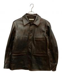 OLD JOE & Co.（オールドジョー）の古着「HORSEHIDE AUTOMOBILE COAT」｜ブラウン