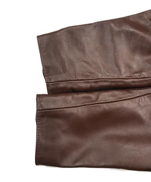 Lewis Leathers（ルイスレザース）Lewis Leathers (ルイスレザース) 402ライトニング ホースハイドダブルライダースジャケット ブラウン サイズ:34の古着・服飾アイテム