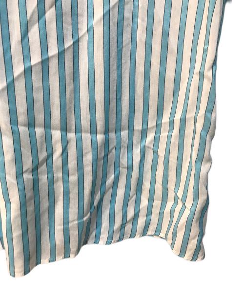 TOMORROW LAND collection（トゥモローランドコレクション）TOMORROW LAND collection (トゥモローランドコレクション) トラックストライプ パフスリーブブラウス ブルー サイズ:Sの古着・服飾アイテム