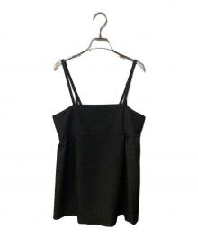 NOLLEY'S（ノーリーズ）の古着「フクレジャガードキャミソール」｜ブラック