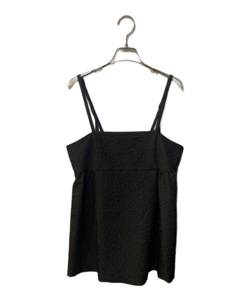 NOLLEY'S（ノーリーズ）NOLLEY'S (ノーリース) フクレジャガードキャミソール ブラック サイズ:38の古着・服飾アイテム