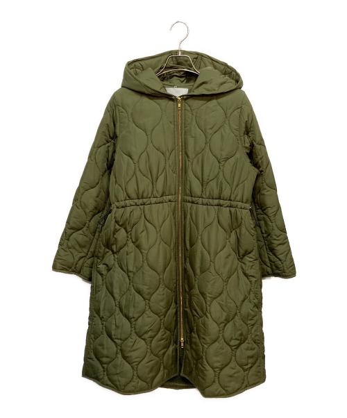 Emma Taylor（エマテイラー）Emma Taylor (エマテイラー) ミリタリーキルティングウエストドロストフードコート カーキ サイズ:Freeの古着・服飾アイテム