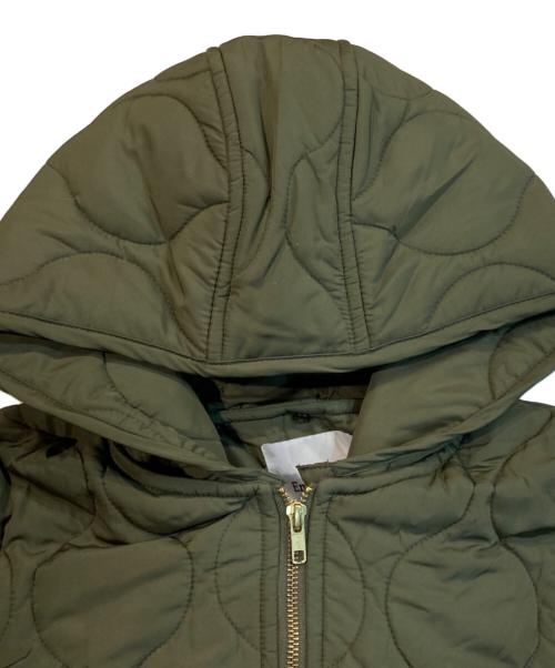 Emma Taylor（エマテイラー）Emma Taylor (エマテイラー) ミリタリーキルティングウエストドロストフードコート カーキ サイズ:Freeの古着・服飾アイテム