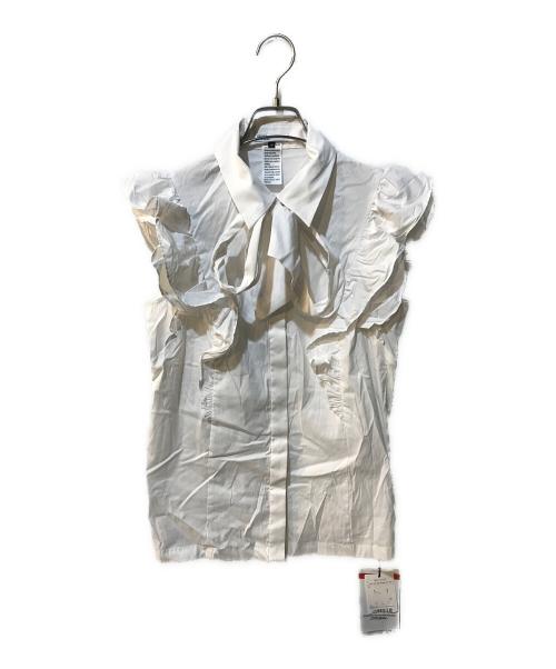 DOUBLE STANDARD CLOTHING（ダブルスタンダードクロージング）DOUBLE STANDARD CLOTHING (ダブルスタンダードクロージング) リボンタイブラウス ホワイト サイズ:M 未使用品の古着・服飾アイテム