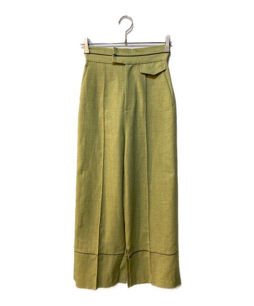 CITY（シティ）CITY (シティ) ハイツイストセミワイドパンツ グリーン サイズ:1の古着・服飾アイテム