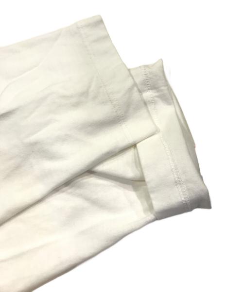 MM6 Maison Margiela（エムエムシックスメゾンマルジェラ）MM6 Maison Margiela (エムエムシックスメゾンマルジェラ) ジッププリントロングスリーブTシャツ ホワイト サイズ:Mの古着・服飾アイテム