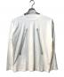 MM6 Maison Margiela（エムエムシックスメゾンマルジェラ）の古着「ジッププリントロングスリーブTシャツ」｜ホワイト