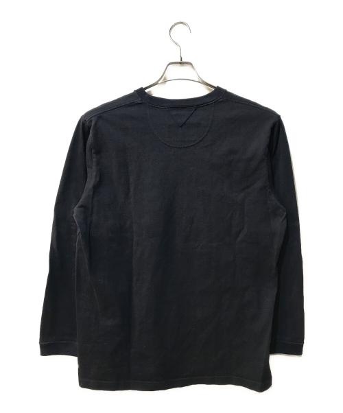 WHITE MOUNTAINEERING（ホワイトマウンテ二アニング）WHITE MOUNTAINEERING (ホワイトマウンテ二アニング) LOGO APPLIQUED L/S T-SHIRT ネイビー サイズ:1の古着・服飾アイテム