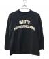 WHITE MOUNTAINEERING（ホワイトマウンテ二アニング）の古着「LOGO APPLIQUED L/S T-SHIRT」｜ネイビー
