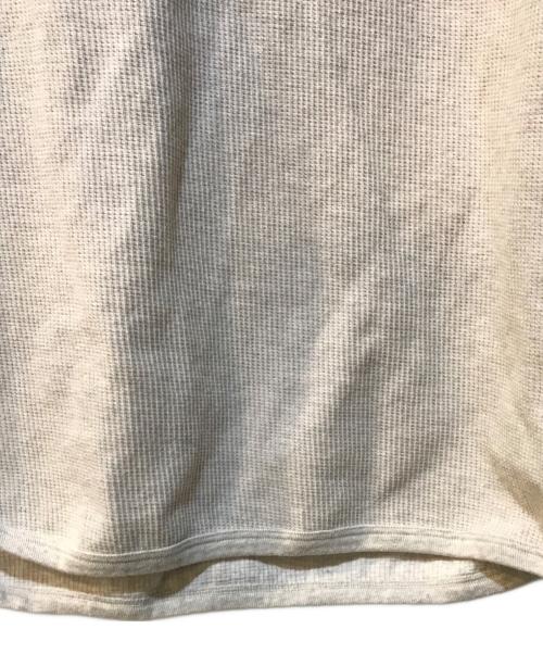 blurhms ROOTSTOCK（ブラームスルーツストック）blurhms ROOTSTOCK (ブラームスルーツストック) ラフ&スムース サーマルベースボールTシャツ アイボリー サイズ:3の古着・服飾アイテム