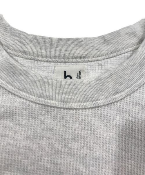 blurhms ROOTSTOCK（ブラームスルーツストック）blurhms ROOTSTOCK (ブラームスルーツストック) ラフ&スムース サーマルベースボールTシャツ アイボリー サイズ:3の古着・服飾アイテム