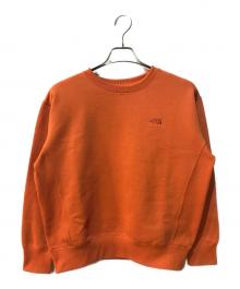 THE NORTH FACE（ザ ノース フェイス）の古着「HEATHER SWEAT CREW」｜オレンジ