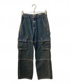 MARITHE+FRANCOIS GIRBAUDマリテフランソワジルボー）の古着「デニムカーゴパンツ」｜インディゴ