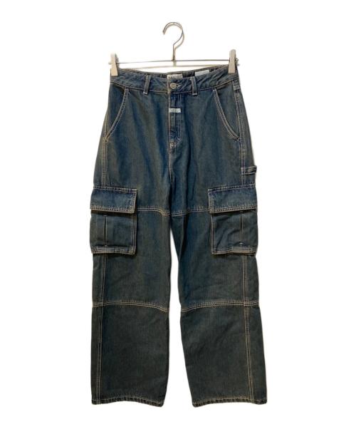 MARITHE+FRANCOIS GIRBAUD（マリテフランソワジルボー）MARITHE+FRANCOIS GIRBAUD (マリテフランソワジルボー) デニムカーゴパンツ インディゴ サイズ:26の古着・服飾アイテム