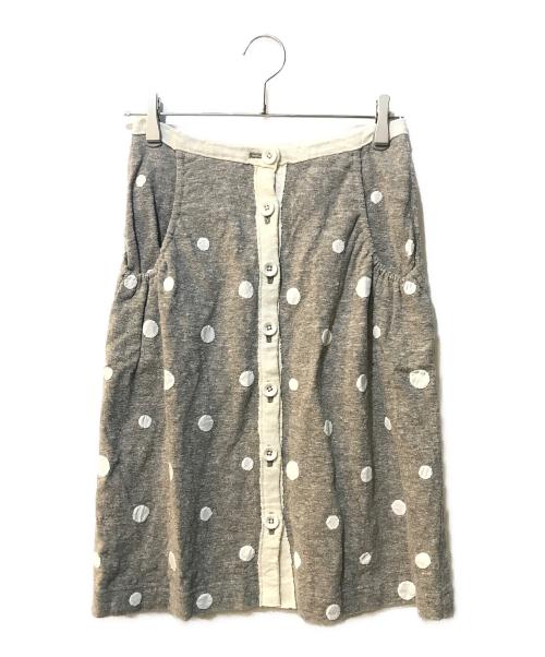 mina perhonen（ミナ ペルホネン）mina perhonen (ミナ ペルホネン) ドットスカート グレー サイズ:Freeの古着・服飾アイテム
