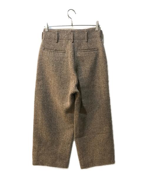 R&D.M.Co-OLDMAN'S TAILOR（オールドマンズテイラー）R&D.M.Co-OLDMAN'S TAILOR (オールドマンズテイラー) ヘリンボーンパンツ ブラウン サイズ:Sの古着・服飾アイテム