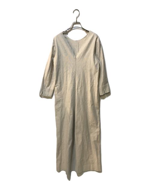 Plage（プラージュ）Plage (プラージュ) Back V オールインワン ベージュ サイズ:Mの古着・服飾アイテム