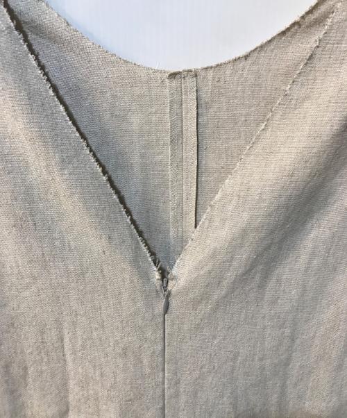 Plage（プラージュ）Plage (プラージュ) Back V オールインワン ベージュ サイズ:Mの古着・服飾アイテム