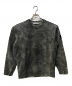 STONE ISLANDストーンアイランド）の古着「ロゴパッチ ガーメントダイ スウェット ロンT」｜グレー
