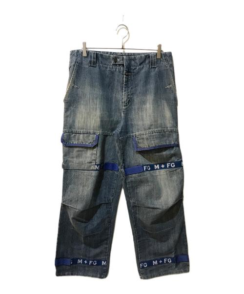 MARITHE+FRANCOIS GIRBAUD（マリテフランソワジルボー）MARITHE+FRANCOIS GIRBAUD (マリテフランソワジルボー) シャトルパンツ ブルー サイズ:36Mの古着・服飾アイテム