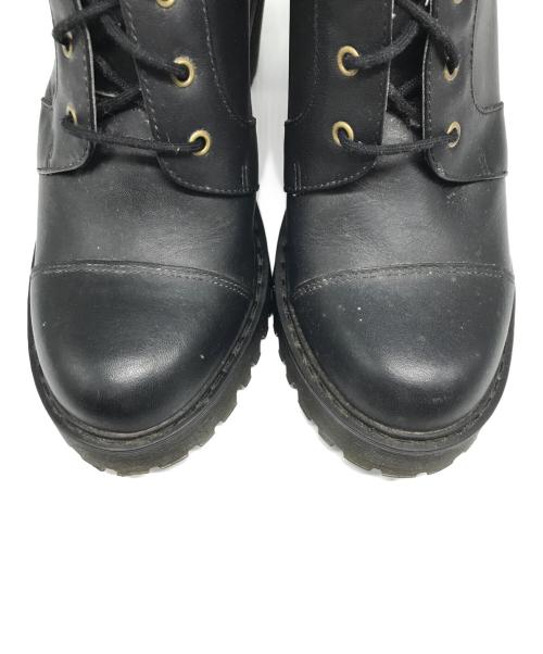 Dr.Martens（ドクターマーチン）Dr.Martens (ドクターマーチン) レースアップハイヒールブーツ ブラック サイズ:UK7の古着・服飾アイテム