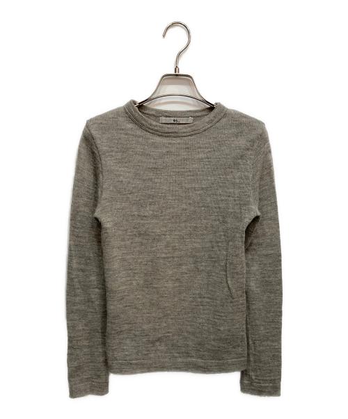 45rpm（45アールピーエム）45rpm (45アールピーエム) 圧縮クールネックニット グレー サイズ:3の古着・服飾アイテム