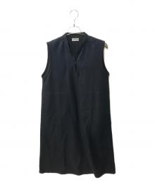 LA MARINE FRANCAISE（マリンフランセーズ）の古着「ウールジャージージャンパースカート」｜ネイビー