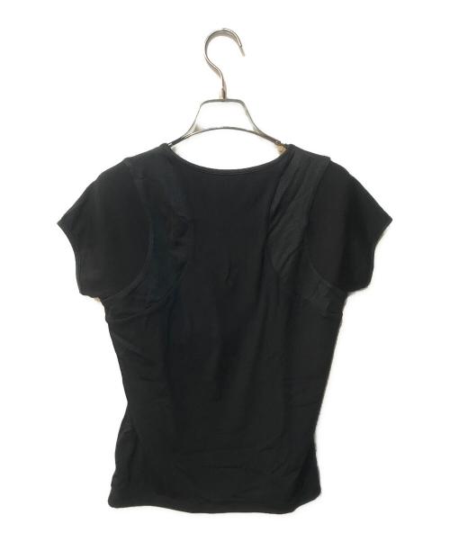 CHANEL（シャネル）CHANEL (シャネル) 裾ワンポイントロゴカットソー ブラック サイズ:42の古着・服飾アイテム