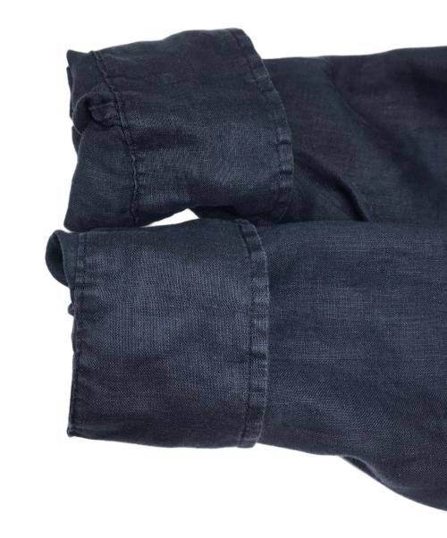 FRAMeWORK（フレームワーク）FRAMeWORK (フレームワーク) フレンチリネンレギュラーカラーシャツ ネイビー サイズ:Freeの古着・服飾アイテム