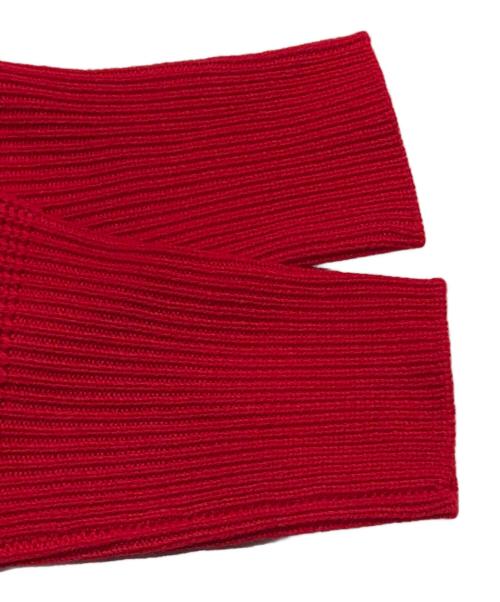 SALON adam et rope'（サロンアダムエロペ）SALON adam et rope' (サロンアダムエロペ) ボリュームスリーブニットプルオーバー レッド サイズ:Free 未使用品の古着・服飾アイテム