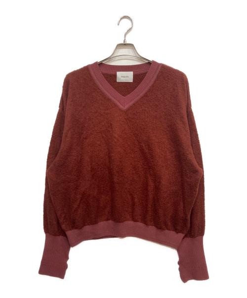 IROQUOIS（イロコイ）IROQUOIS (イロコイ) BOUCLE BRUSH WASH PO レッド サイズ:2の古着・服飾アイテム