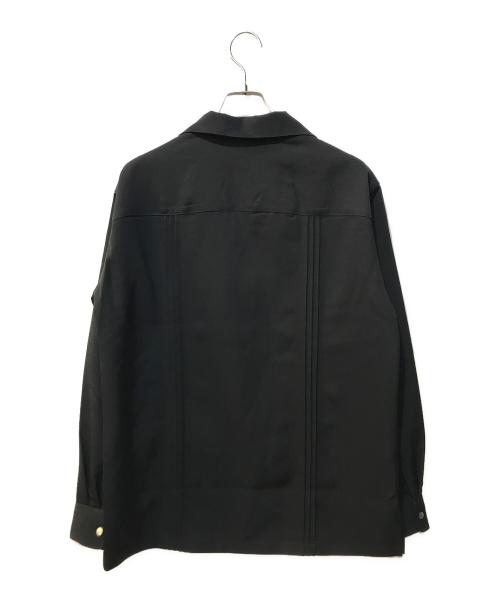 DESIGNWORKS（デザインワークス）DESIGNWORKS (デザインワークス) ストレッチツイル キューバシャツ ブラック サイズ:48 未使用品の古着・服飾アイテム