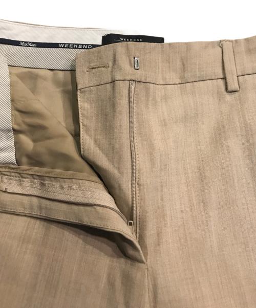 WEEKEND Max Mara（ウィークエンド マックスマーラ）WEEKEND Max Mara (ウィークエンド マックスマーラ) スラックス ベージュ サイズ:36の古着・服飾アイテム