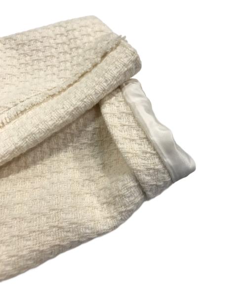 BARNYARDSTORM（バンヤードストーム）BARNYARDSTORM (バンヤードストーム) ノーカラーツイードジャケット ホワイト サイズ:1の古着・服飾アイテム