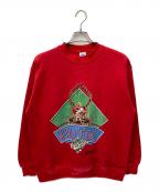 SALEMセーラム）の古着「WORLD CHAMPSラバープリントスウェット」｜レッド