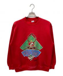 SALEM（セーラム）の古着「WORLD CHAMPSラバープリントスウェット」｜レッド