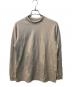Acne studios（アクネ ストゥディオス）の古着「ロゴリブネックロングスリーブ長袖Tシャツ」｜ベージュ