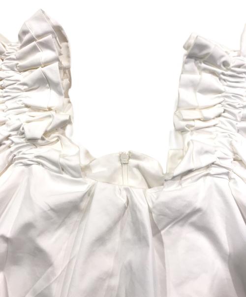 HIAND（ハイアンド）HIAND (ハイアンド) Frill millefeuille One piece ホワイト サイズ:Freeの古着・服飾アイテム