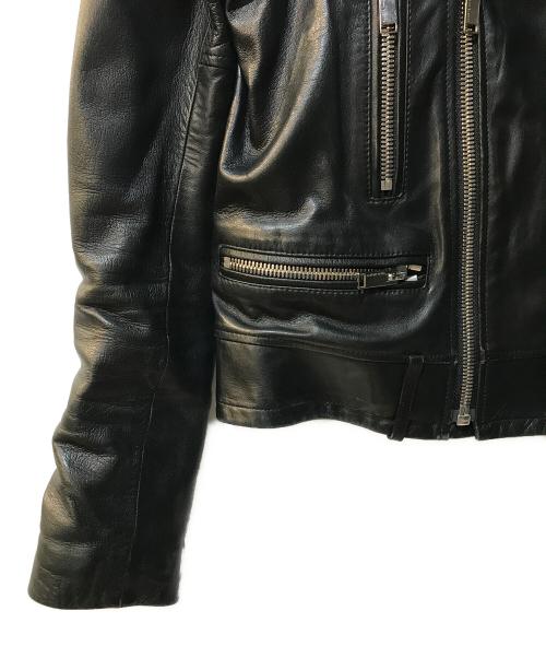 upper hights（アッパーハイツ）upper hights (アッパーハイツ) ラムレザー ダブルライダースジャケット ブラック サイズ:1の古着・服飾アイテム