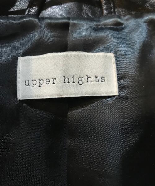 upper hights（アッパーハイツ）upper hights (アッパーハイツ) ラムレザー ダブルライダースジャケット ブラック サイズ:1の古着・服飾アイテム
