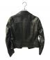 upper hights (アッパーハイツ) ラムレザー ダブルライダースジャケット ブラック サイズ:1：13000円